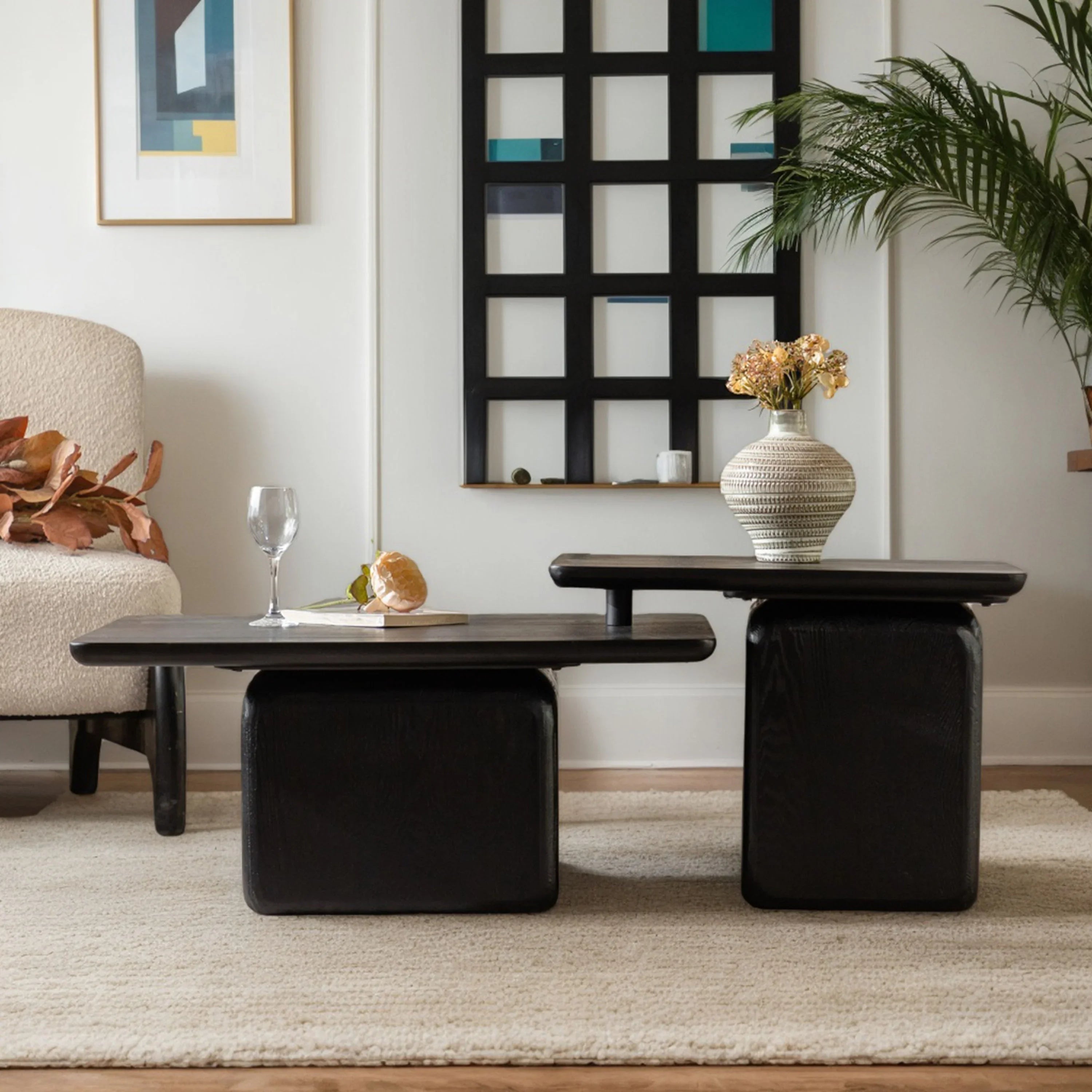 Valente Square Coffee Table Set