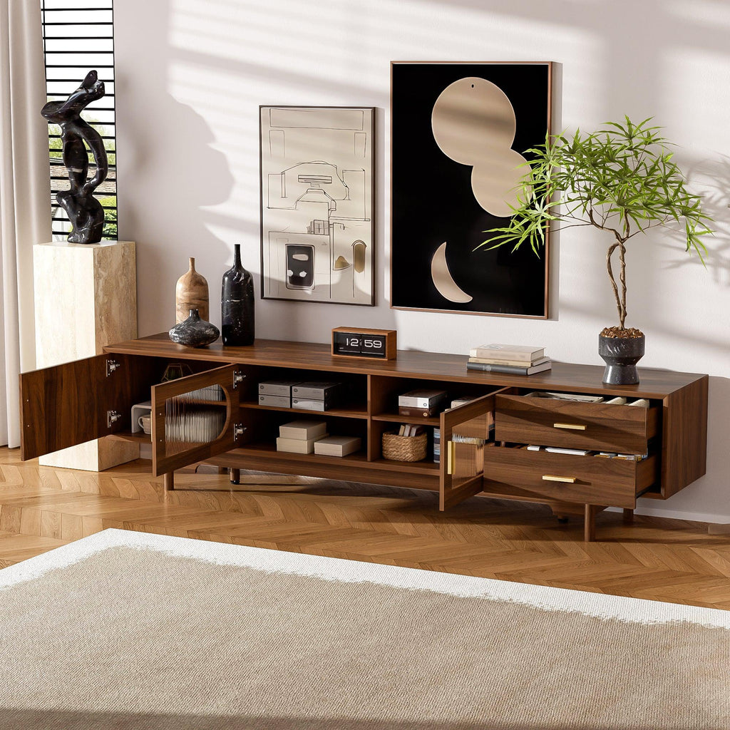 Valente Fluted Glass Media Console - valente